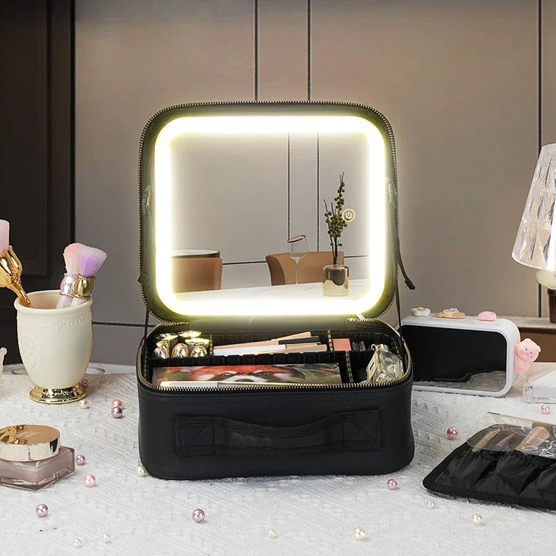 Glamour Mirror Makeup Organizer
