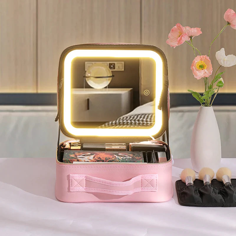 Glamour Mirror Makeup Organizer